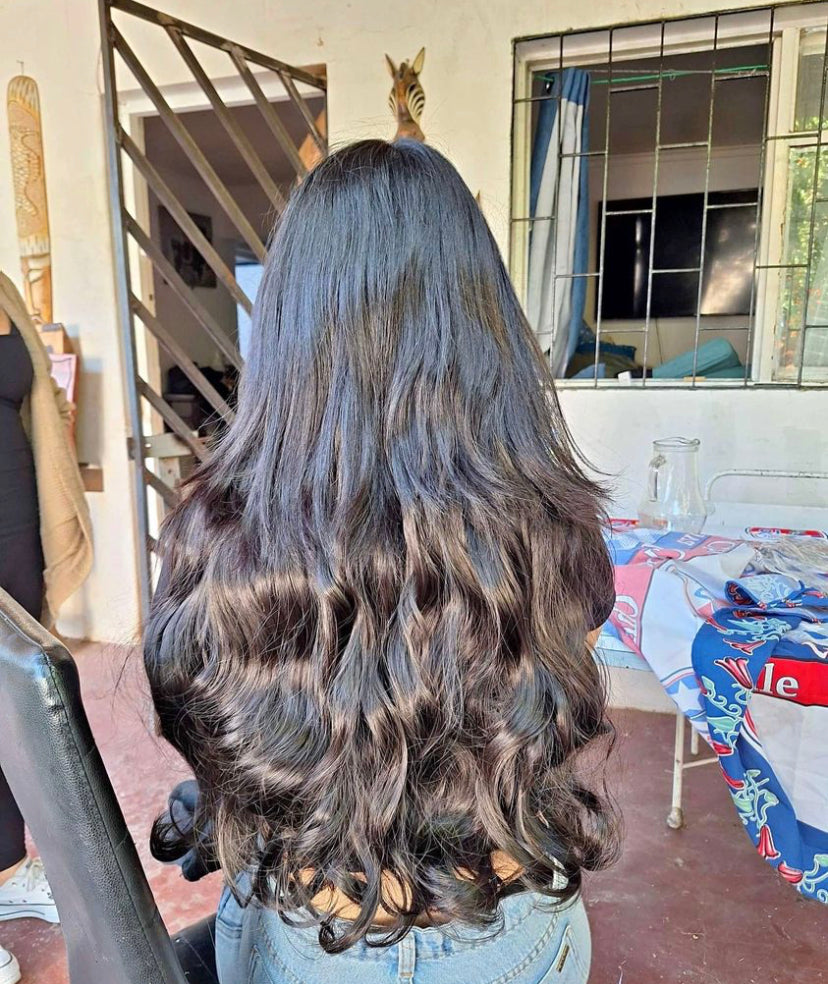 Cortina cabello seminatural