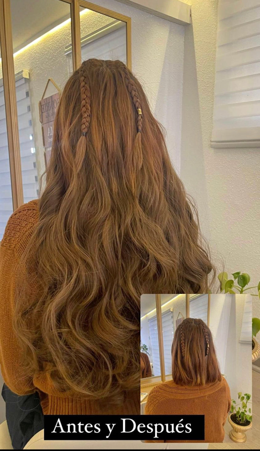 Cortina cabello seminatural