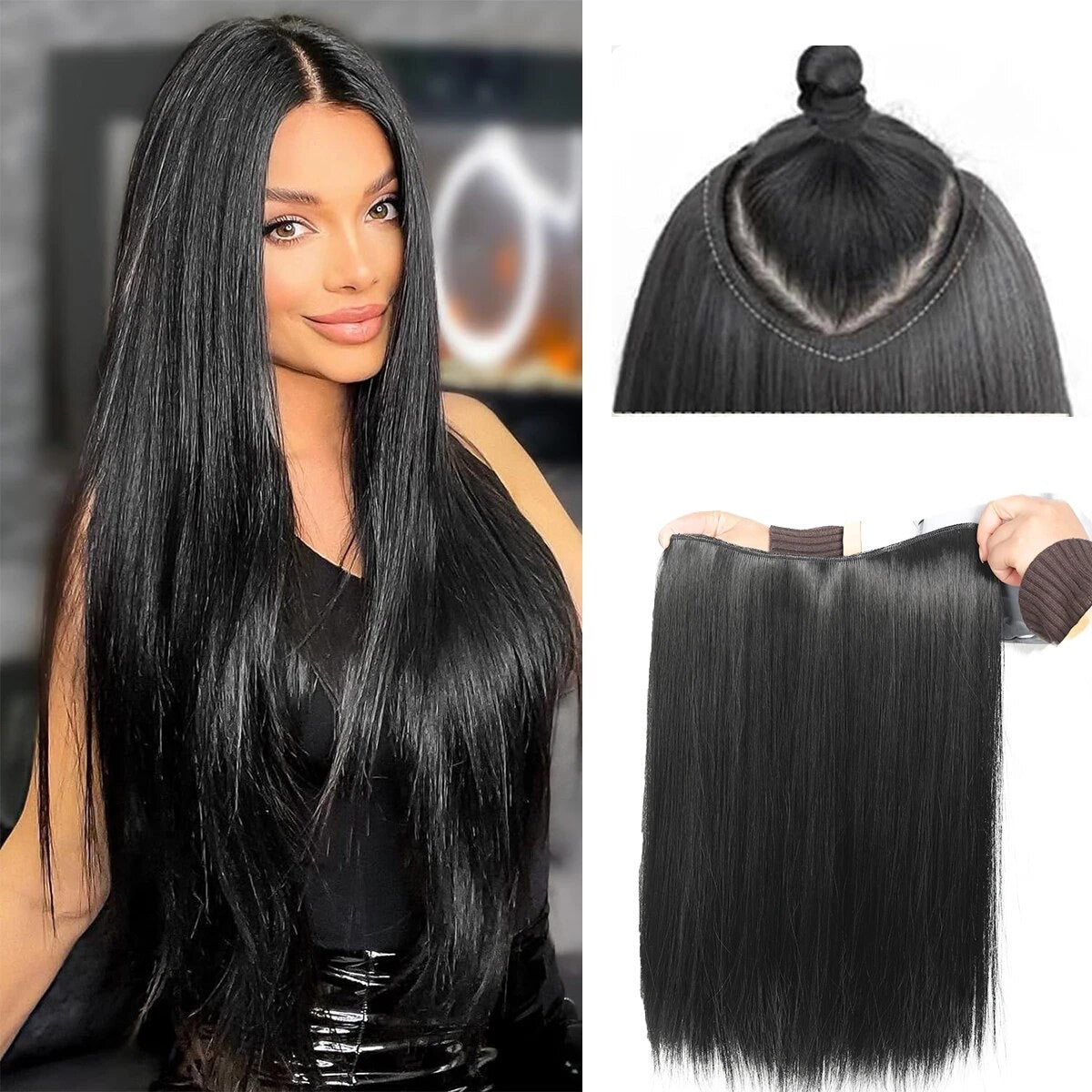 Cortina cabello seminatural